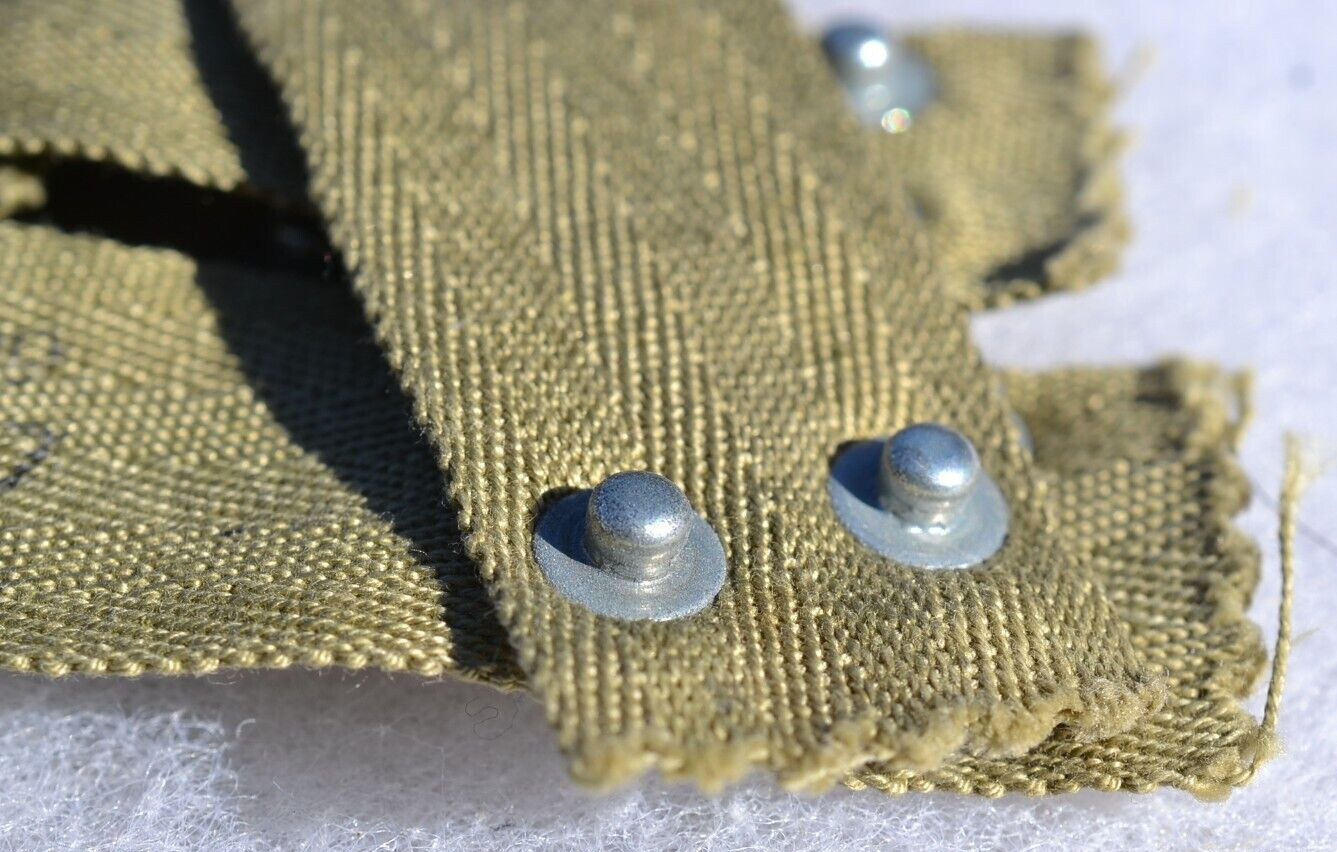 US ARMY M-1 HELMET LINER NAPE STRAP W-11 MAKER STAMP 4.5 INCHES LONG