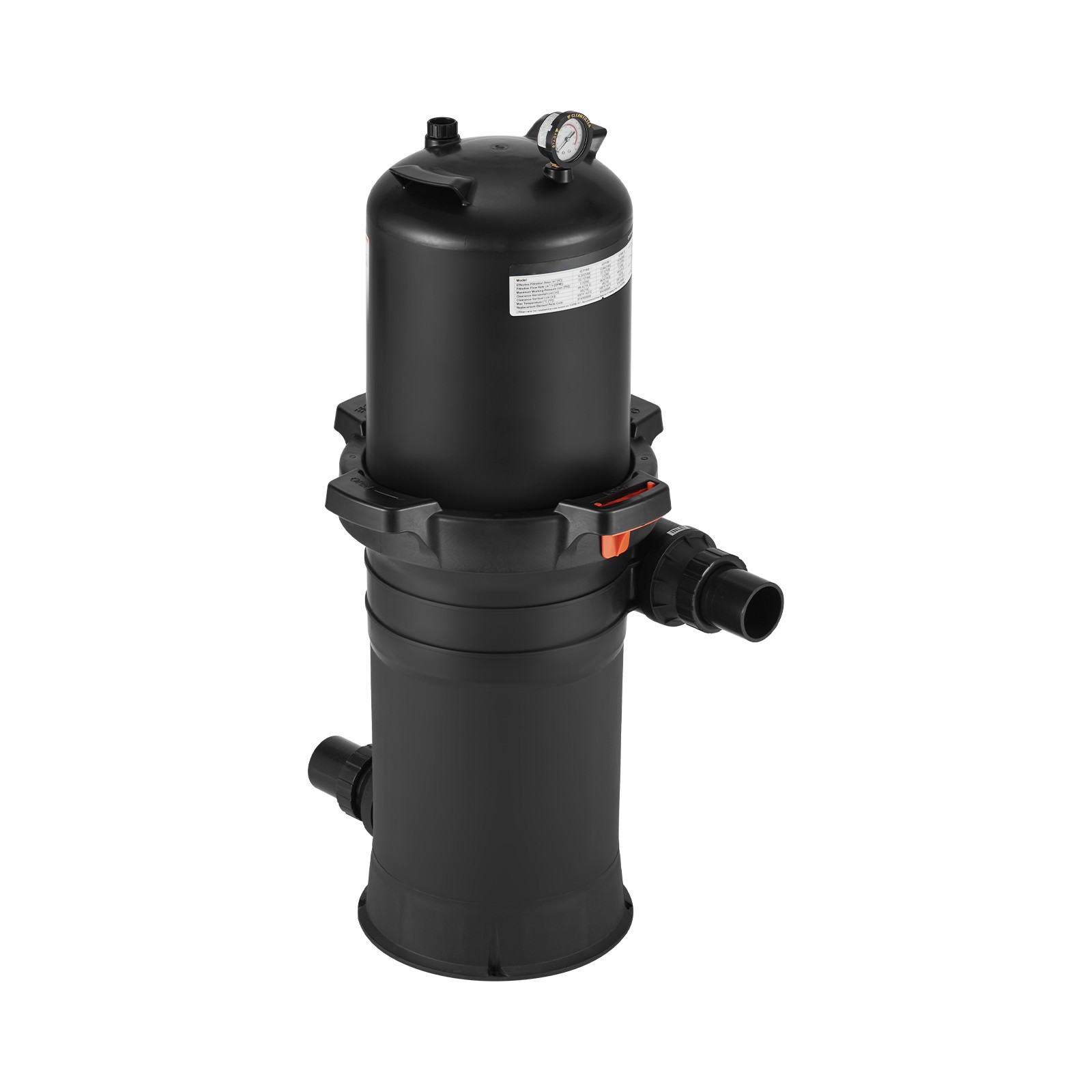 200 sq.ft² Cartridge Pool Filter Valve 9000 GPH Swimming Pool Filtration System