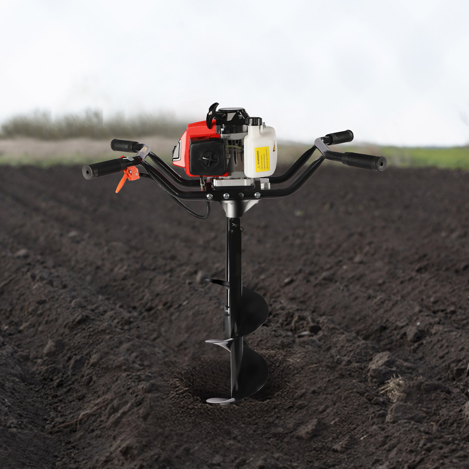 2-Man Petrol Earth Auger Ground Drill Fence Post Digger, New