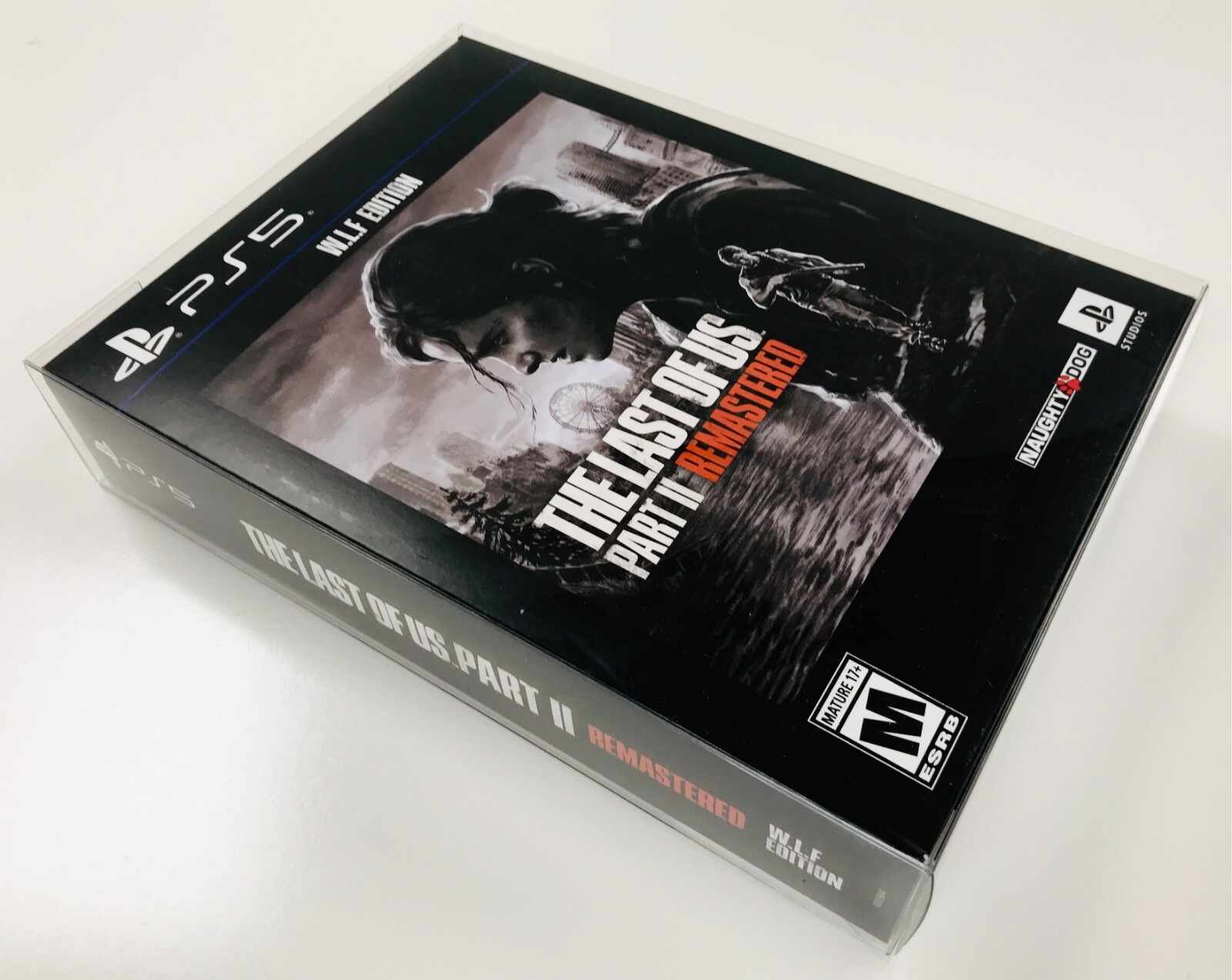 1 Box Protector for THE LAST OF US PART 2 REMASTERED WLF EDITION PS5 SE Clear