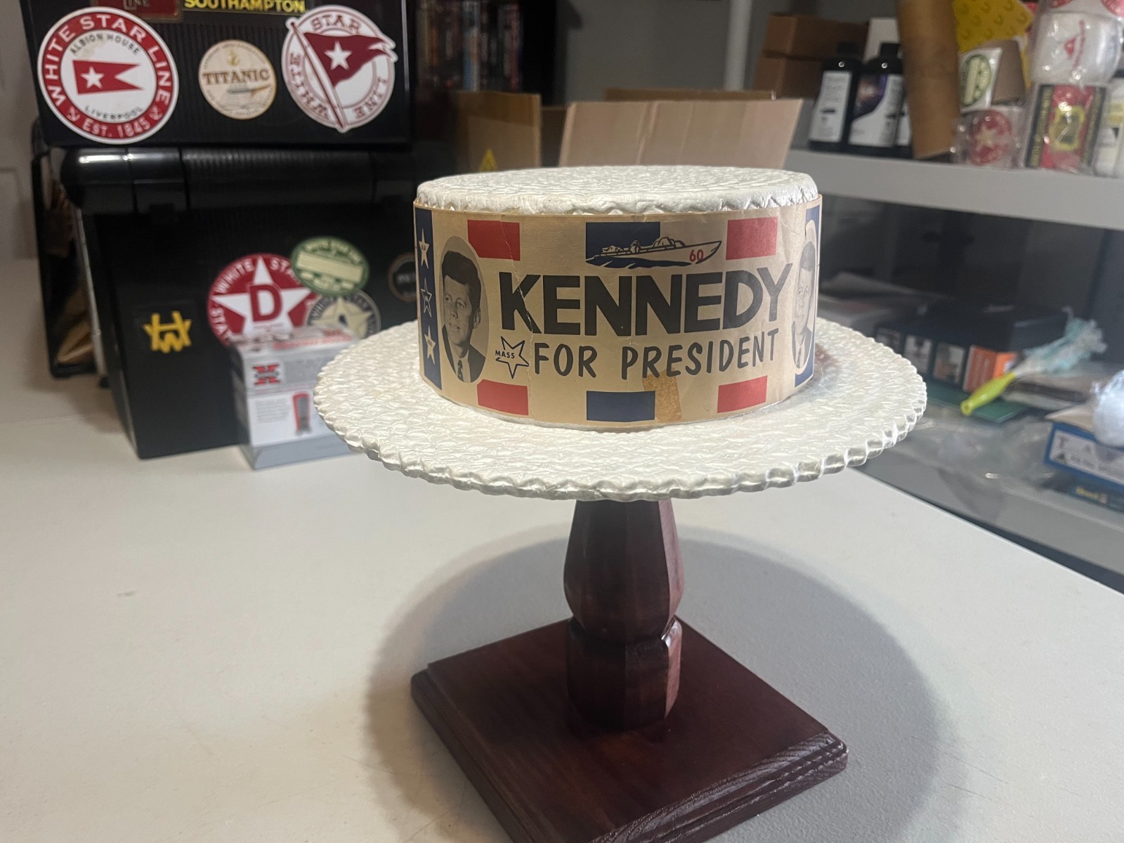 JFK, KENNEDY, 1960 DEMOCRATIC CONVENTION, DELEGATE/SUPPORTERS HAT
