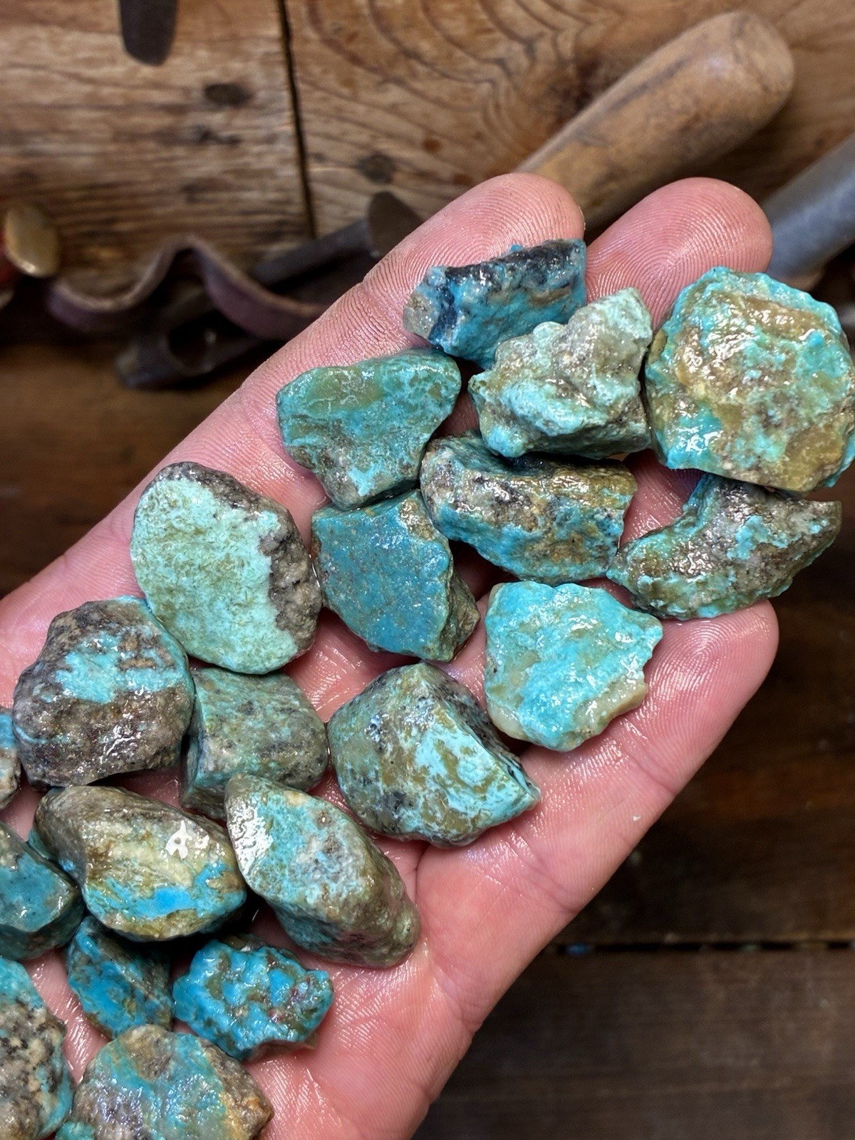 Ribbon & Skin Rock & Kaolin Blues! Ithaca Peak Turquoise! ONLY 5 left! Now $175!