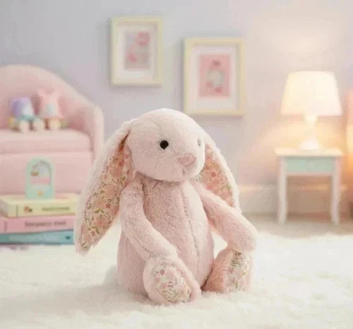 Jellycat Authentic Medium Blossom Blush Bunny Cherry Plush Toy NWT