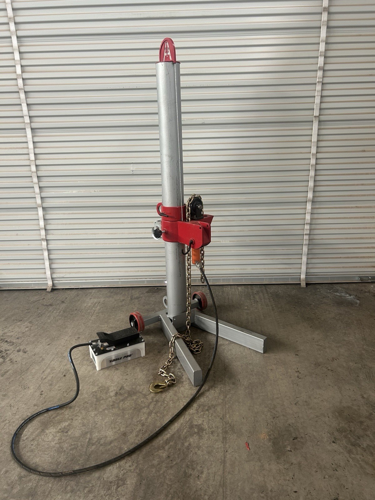 10 Ton Auto Body Pulling Post - Frame Machine Floor Anchor Tower - Made in USA