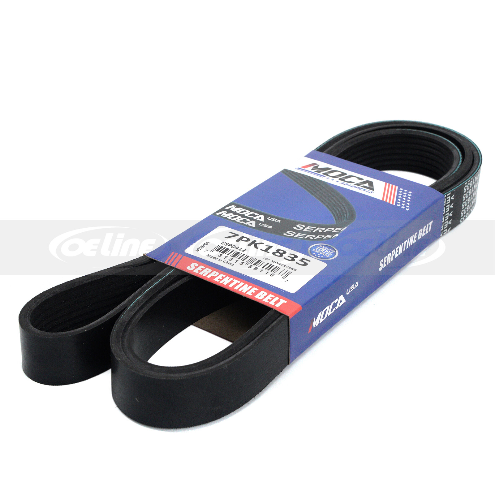 7PK1835 EPDM Serpentine Belt for 2008-2012 Honda Accord L4 2.4L 2356CC 2354CC