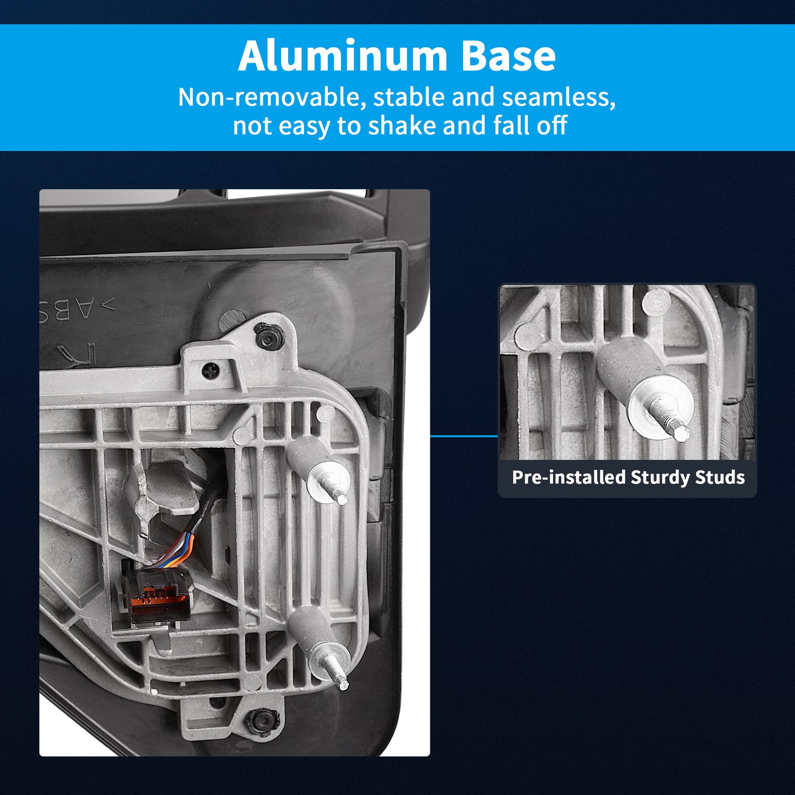 Pair Power Heated Tow Mirrors for 07-14 Ford F-150 F150 Puddle LED Turn Signals