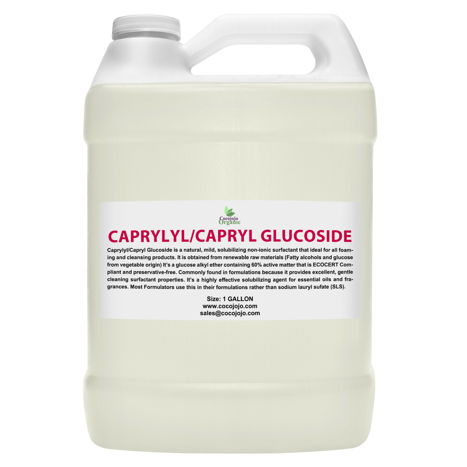 Capryl Capryl glucoside bio-degradable natural surfactant non gmo diy shampoo