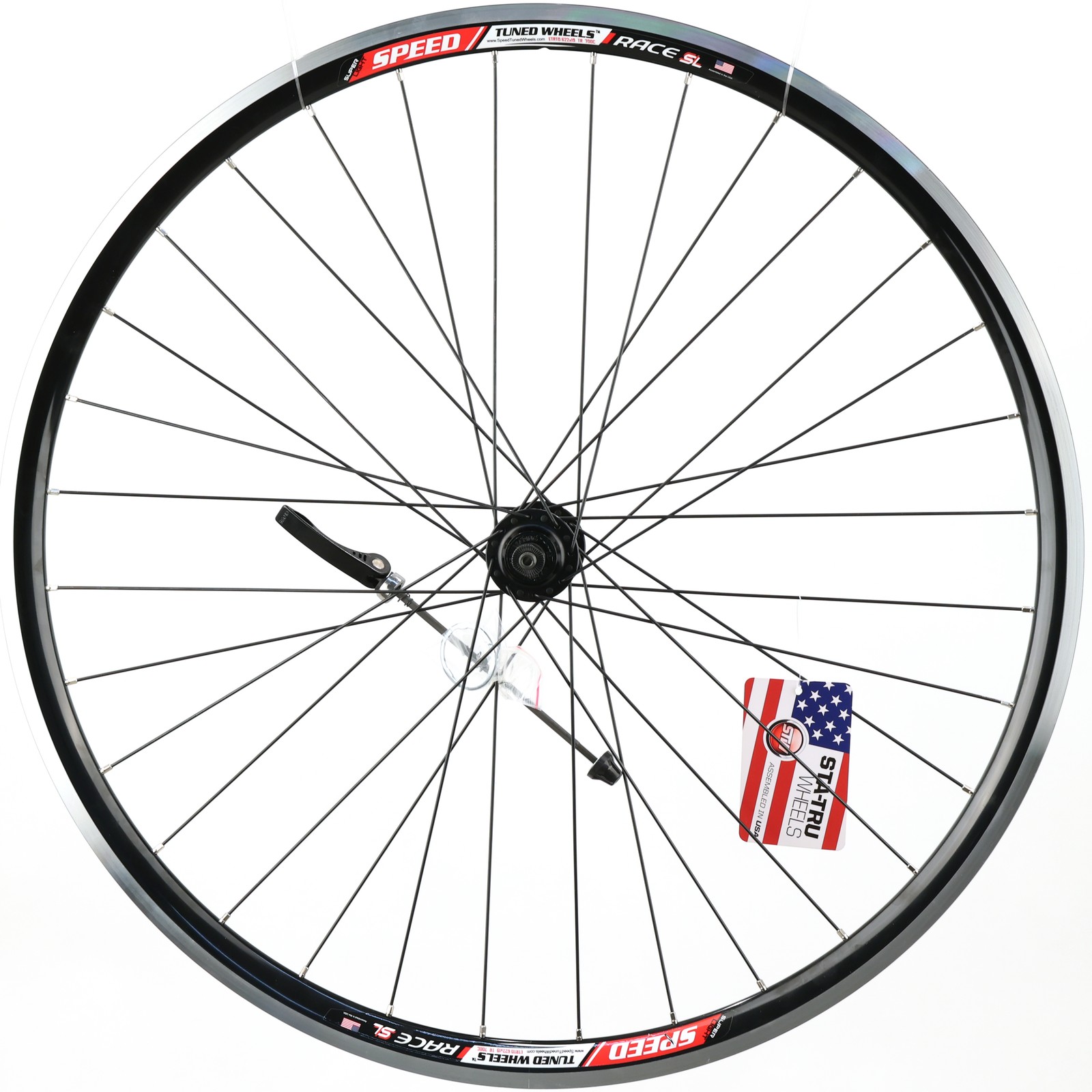 Sta-Tru 700c Double-Wall Aero Alloy Road Wheel, Shimano HG, Rim Brake, QR