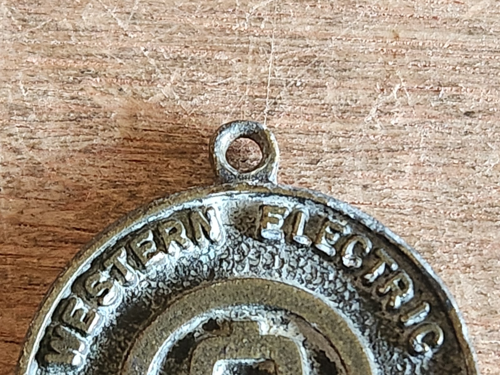 Western Electric Installation Medal FOB Pendant Employee Award Rough Vintage