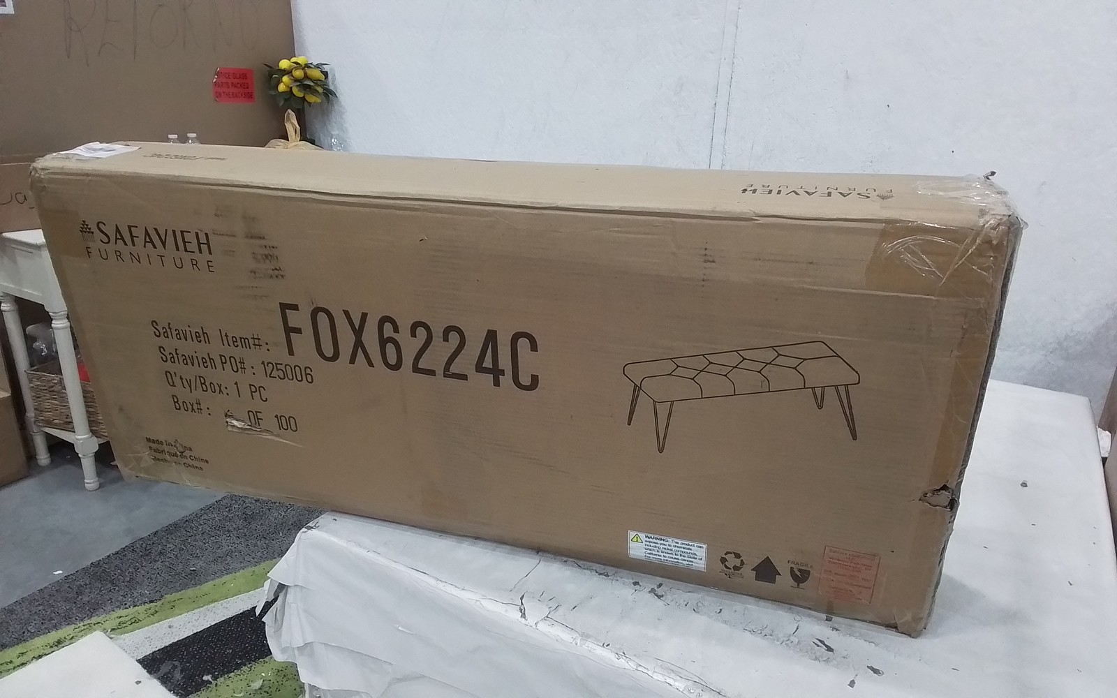 Safavieh MARCELLA BENCH, Reduced Price 2172777210 FOX6224C