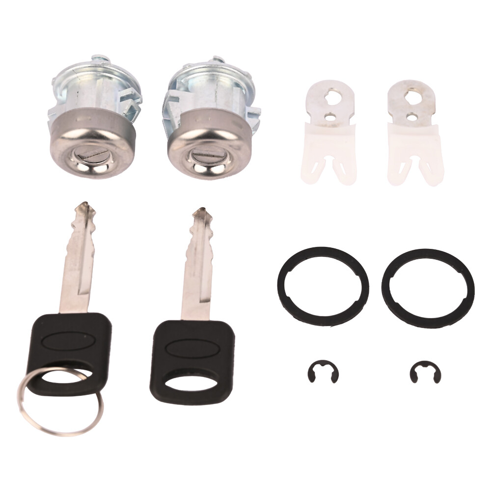 Door Lock Cylinder & Keys Fits For Ford F350 F150 F250 Super Duty 7C3Z1521990A