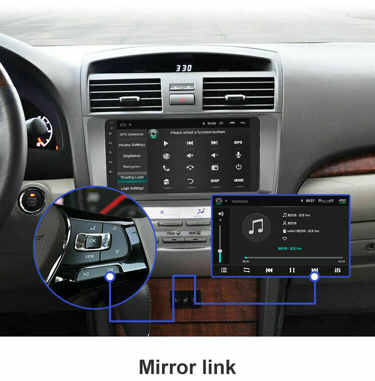 For 2007-2011 TOYOTA CAMRY CAM Android 15 CarPlay Car Stereo Radio GPS Navi WiFi