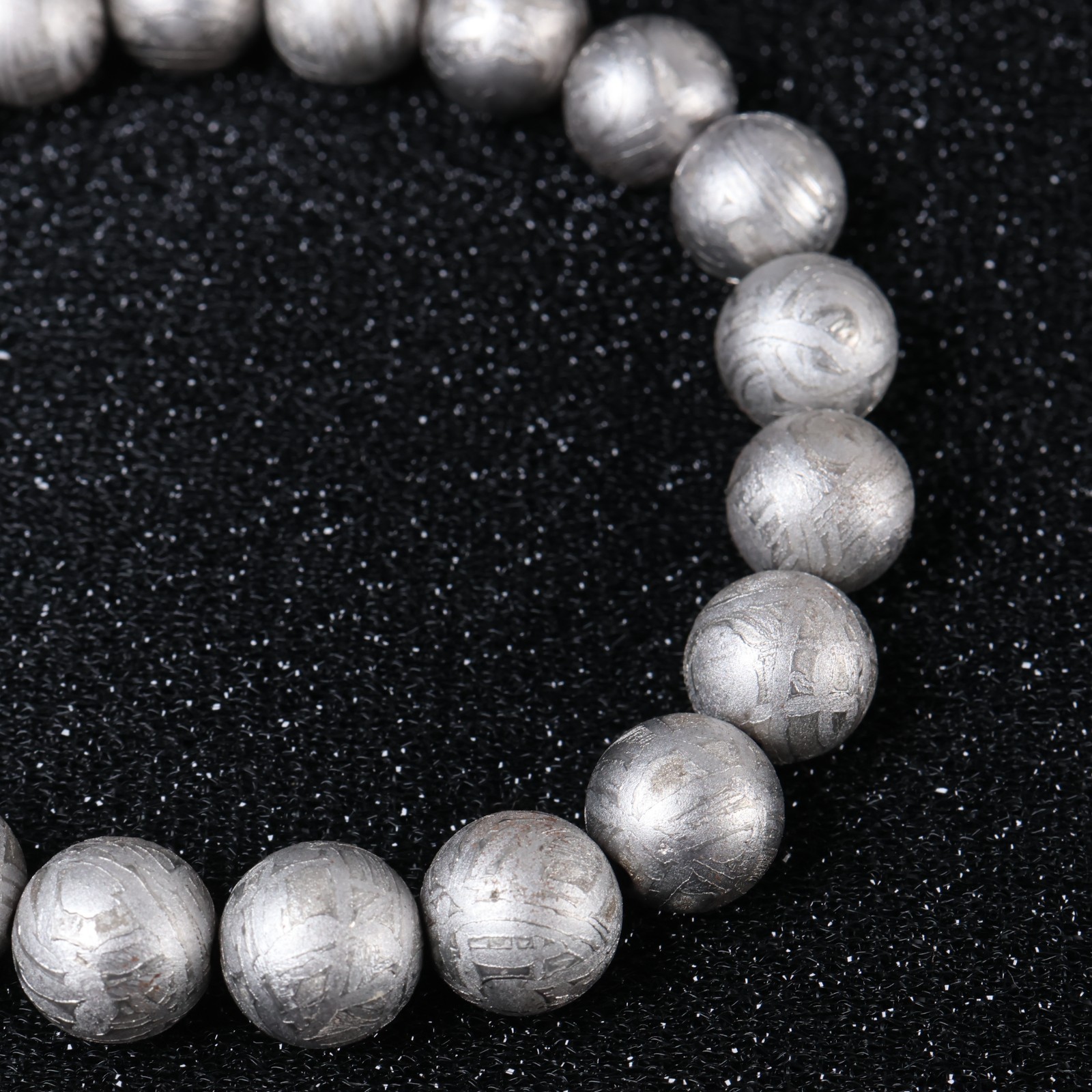 Meteorite bracelet, Natural Meteorite bangle, adjustable size