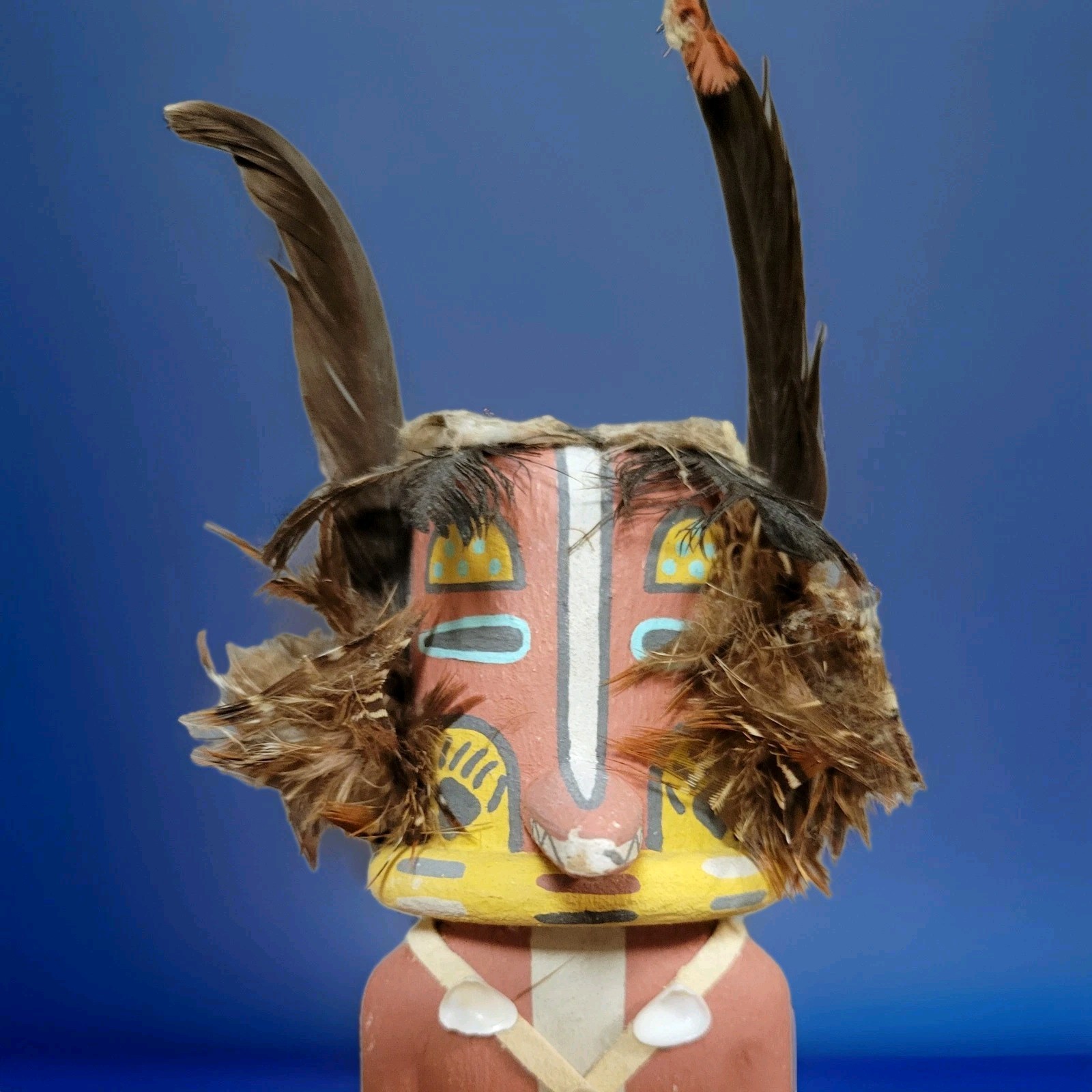 Conrad Torivio Hopi Wood Carved Hand Painted Kachina Doll Signed Vintage