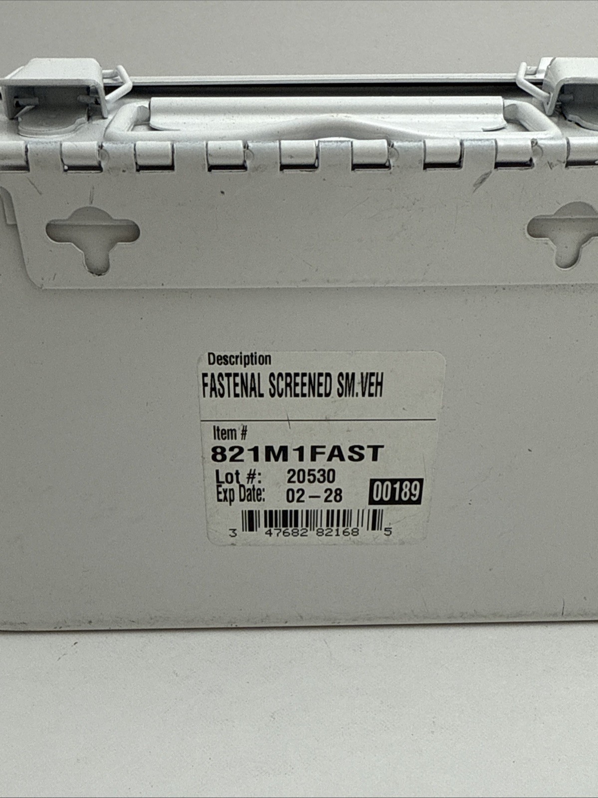 Fastenal Small Vehicle First Aid Kit - EXP 02/2028 - Metal Container