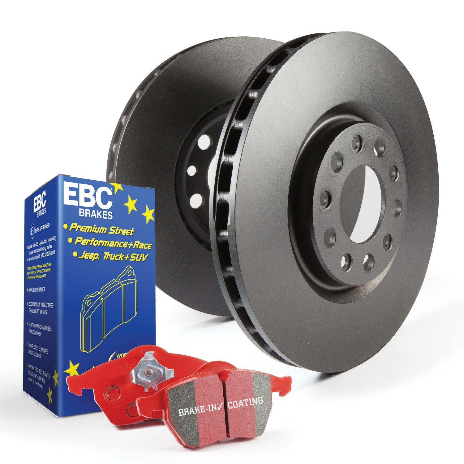 EBC for S12 Kits Redstuff Pads and RK Rotors S12KF1471