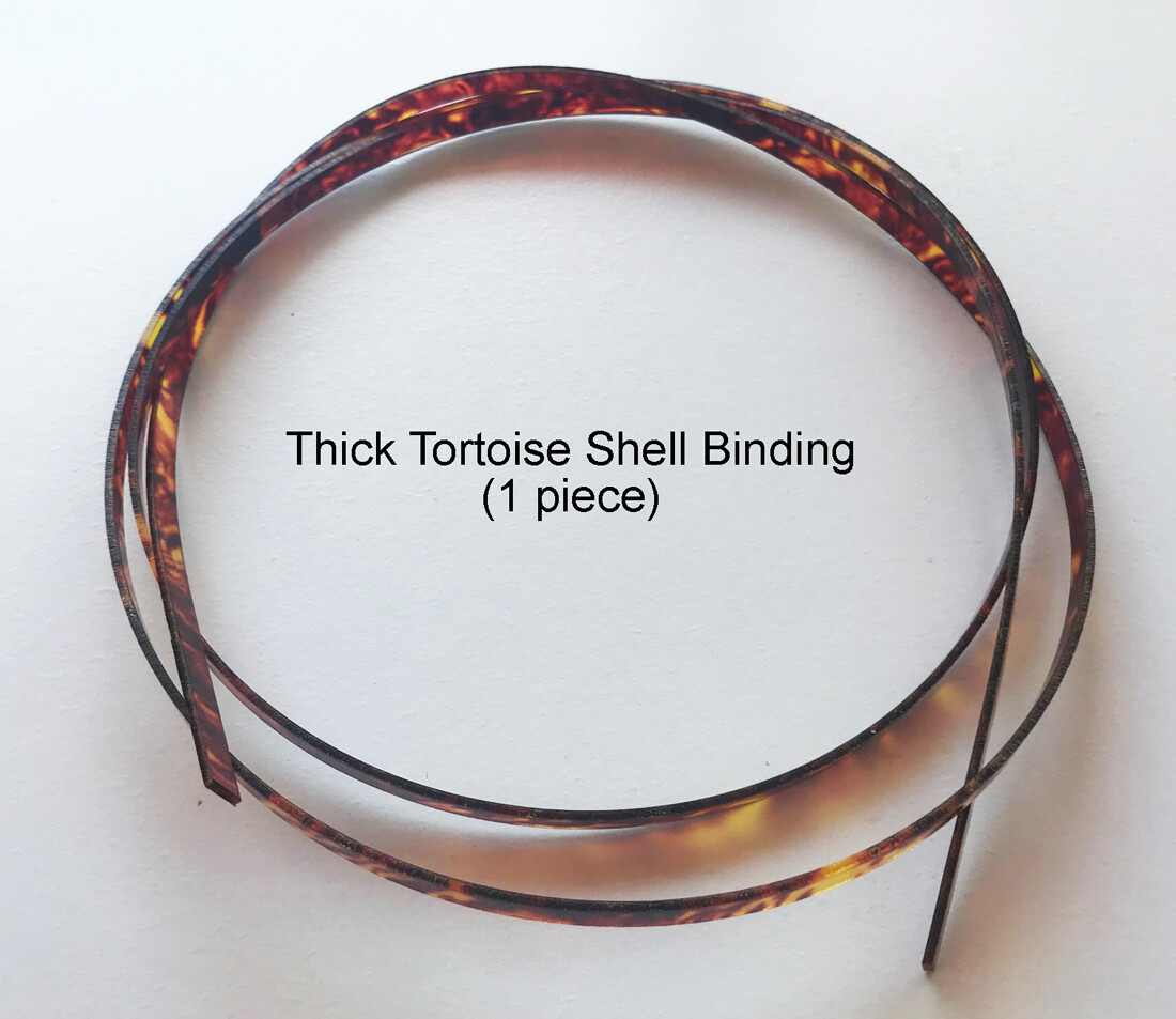 Thick ABS Plastic Binding Guitar Mandolin Luthier - White Ivory Black Tortoise