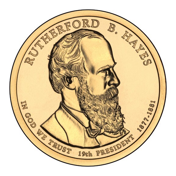 2011 D Rutherford B Hayes Presidential Dollar From Mint Roll