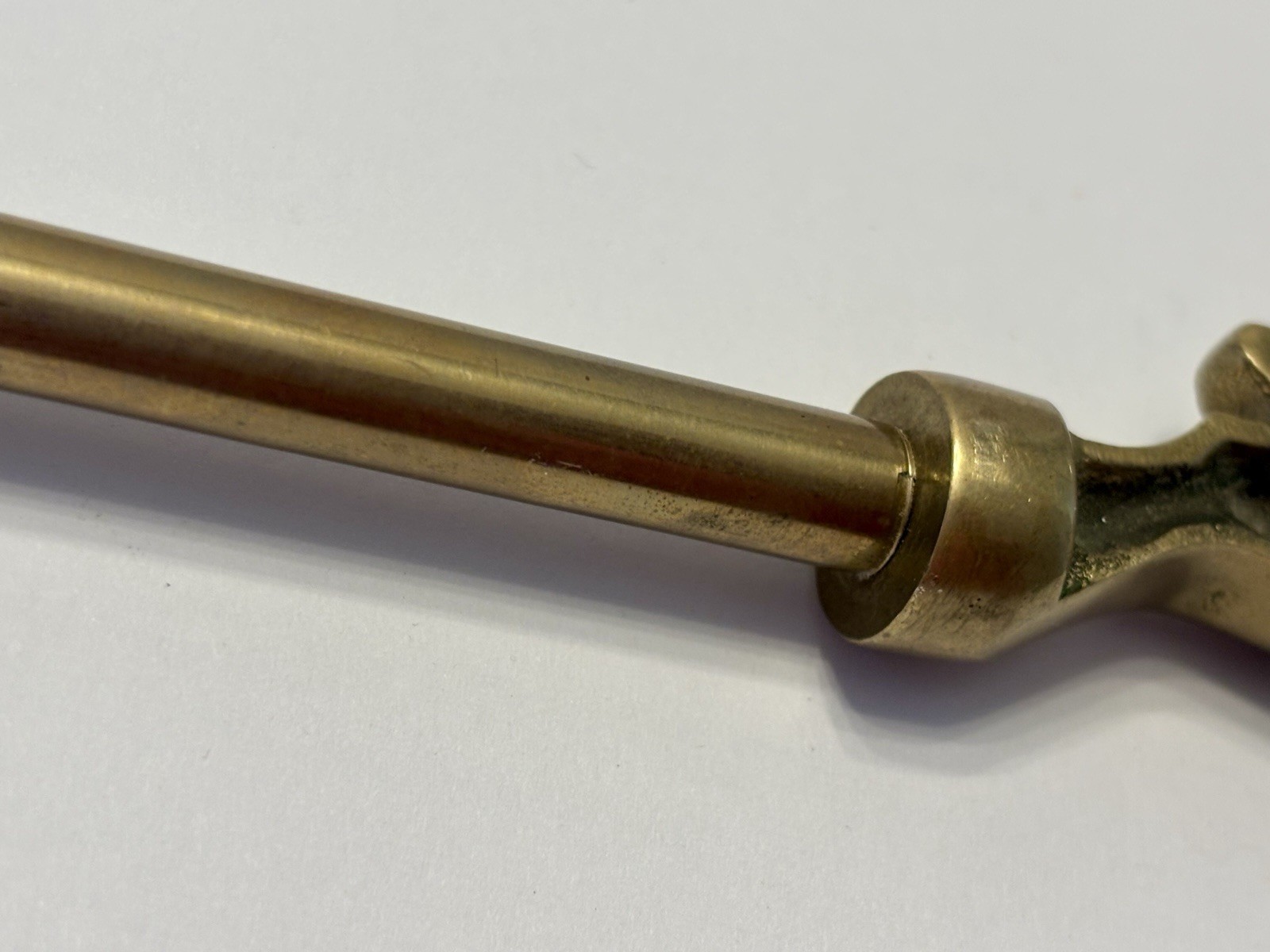 HTF Vintage 15" Brass Bounding Running Rabbit Hare Shoe Horn Shoehorn