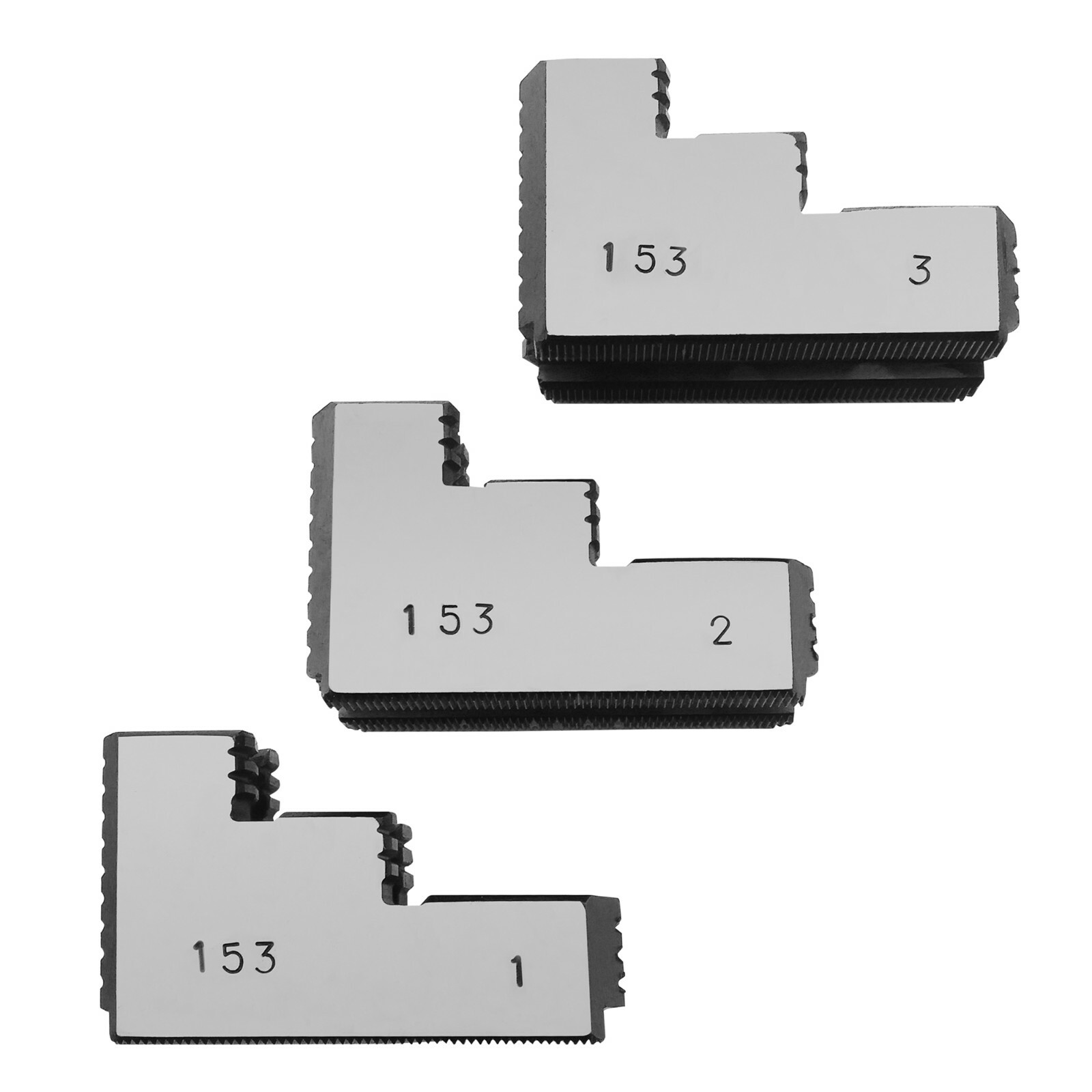 6" Double Step Hard Steel Jaws for Kitagawa Samchully B-206 CNC Lathe Chuck