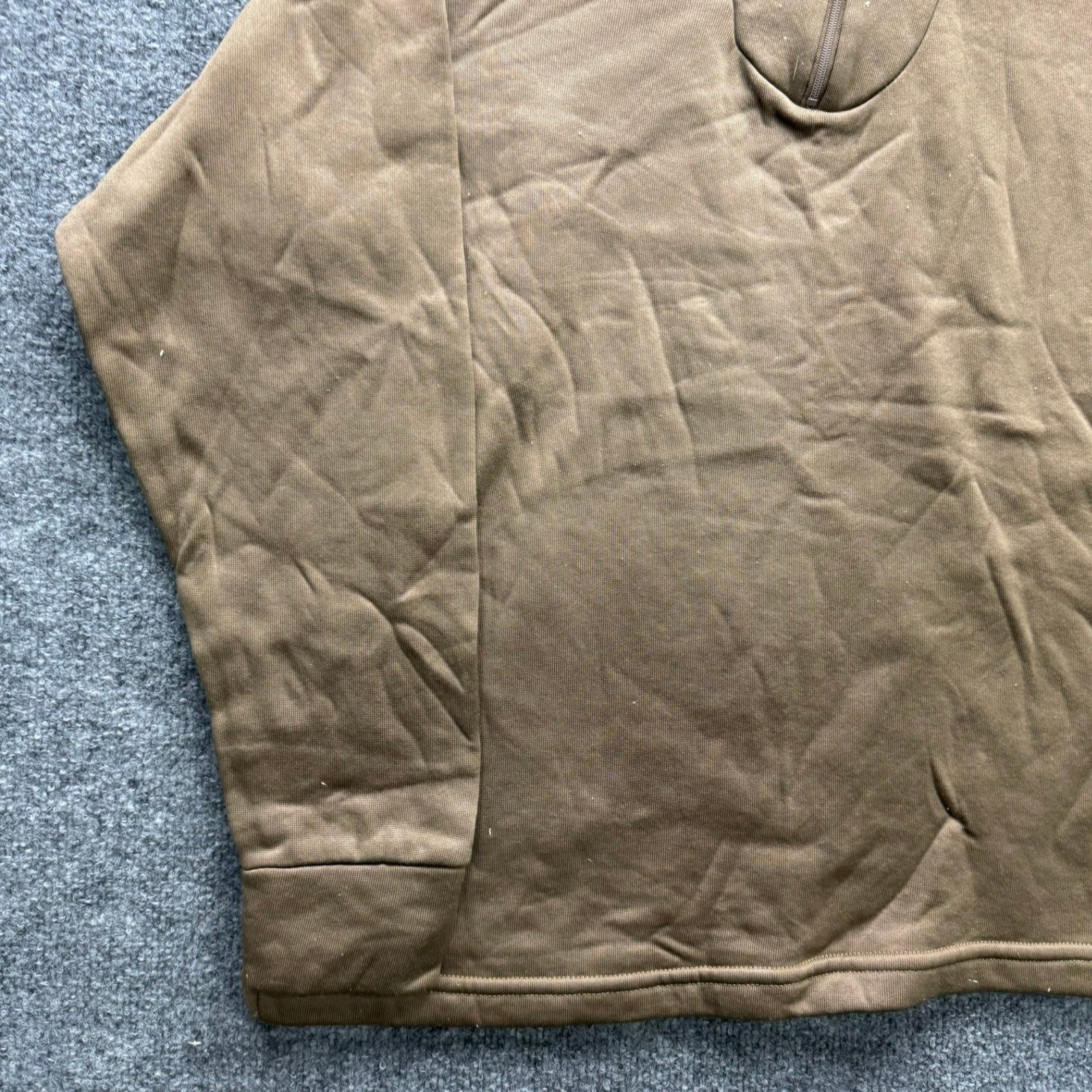 Cold Weather Undershirt Men's L Brown 1/4 Zip Polypropylene Thermal Base Layer