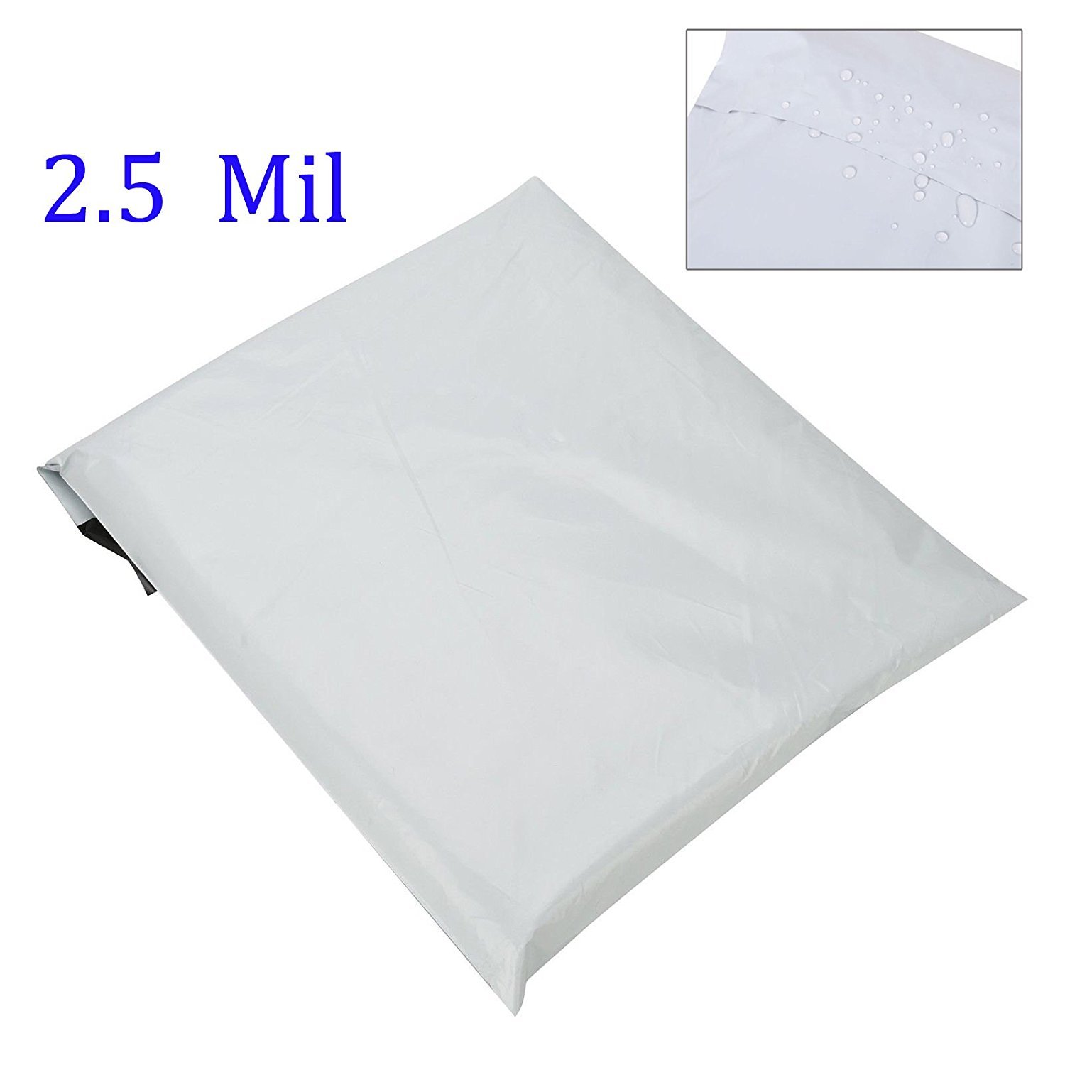 200 9x12 White Poly Mailers Self Sealing Shipping Envelopes Plastic Bags 2.5 Mil