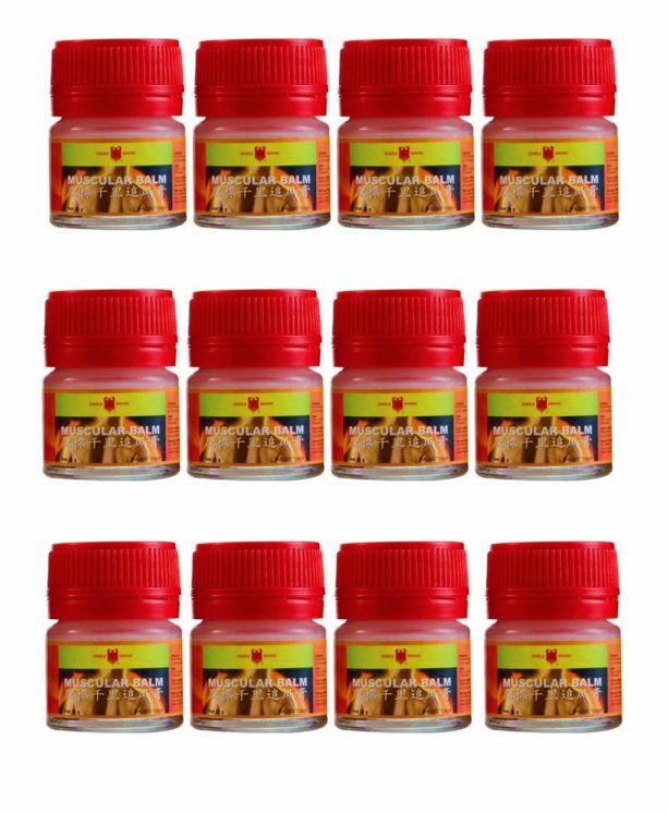 12x EAGLE BRAND Muscular Balm 20g Medicated External Cooling Pain Ache Relief