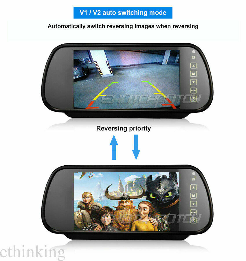 Brake Light Backup Camera + 7'' Rear View Monitor for Mercedes Benz Sprinter Van