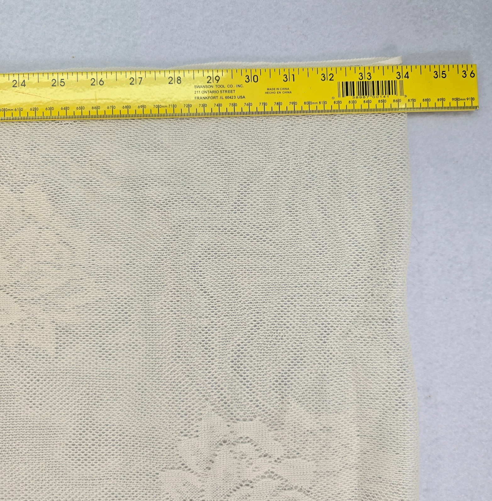 Vintage Large Woven Shawl with Fringe Floral Boho Made In Japan Cream