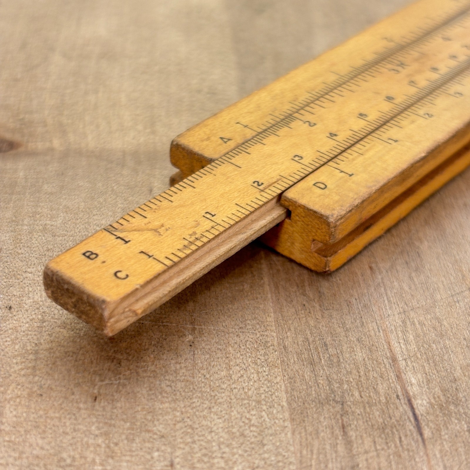 Vintage 1920s K & E Beginners Slide Rule 4058c Keuffel & Esser Wood