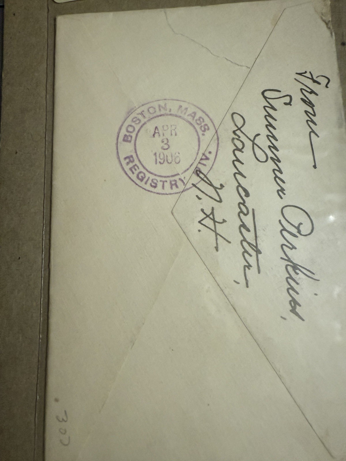 1906 Boston military duplex killer 10¢ Scott 307 perfect center $95 BIN