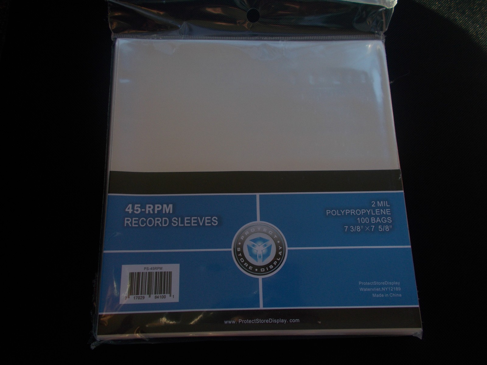 100 CLEAR PLASTIC 7" (45 RPM) VINYL RECORD ALBUM SLEEVES BAGS OUTERSLEEVES