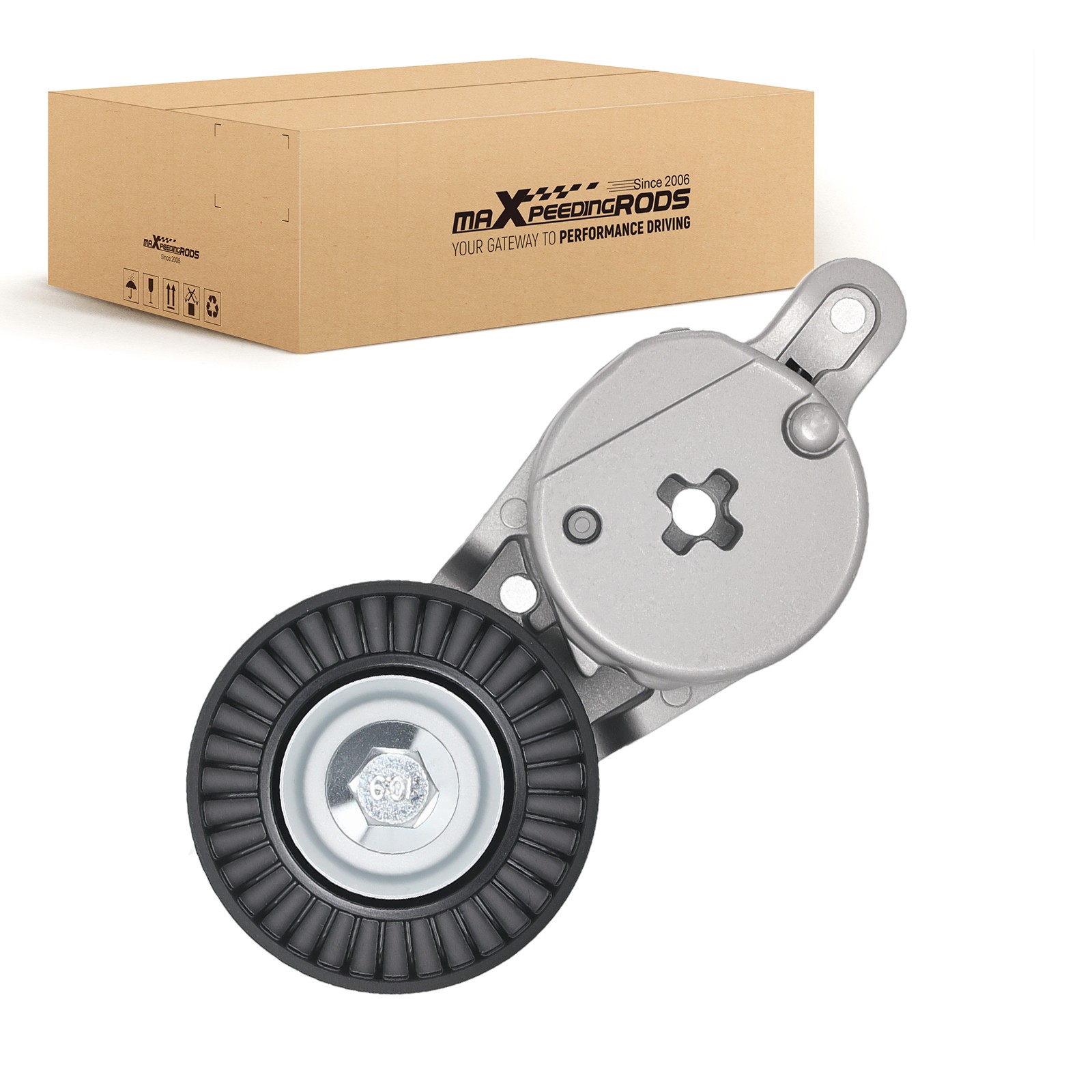 Drive Belt Tensioner Assembly w/ Pulley For Toyota Camry RAV4 2012-2017 2.5L