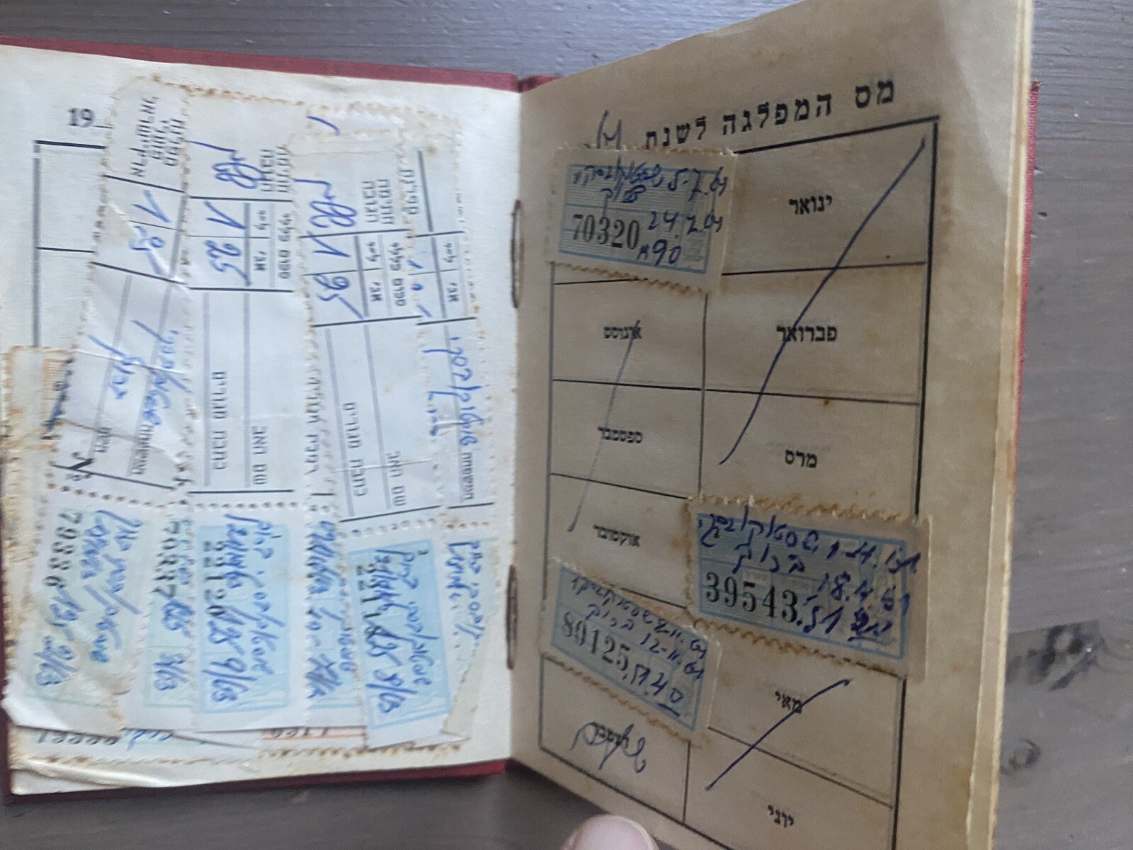 Israel Communistic Workers Party Membership Card Document 1956