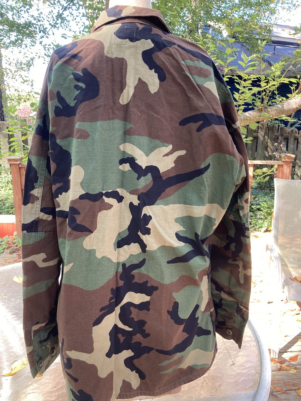 US M81 Woodland BDU Shirt, Army Military Camo Uniform Small Regular