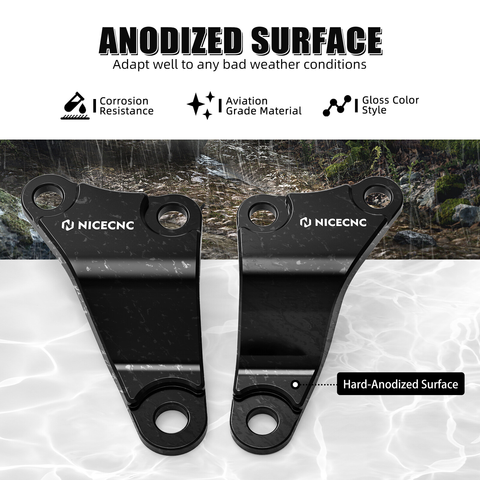 NICECNC Engine Mount Brackets #50353-HP1-600 For Honda TRX450R TRX450ER 2006+