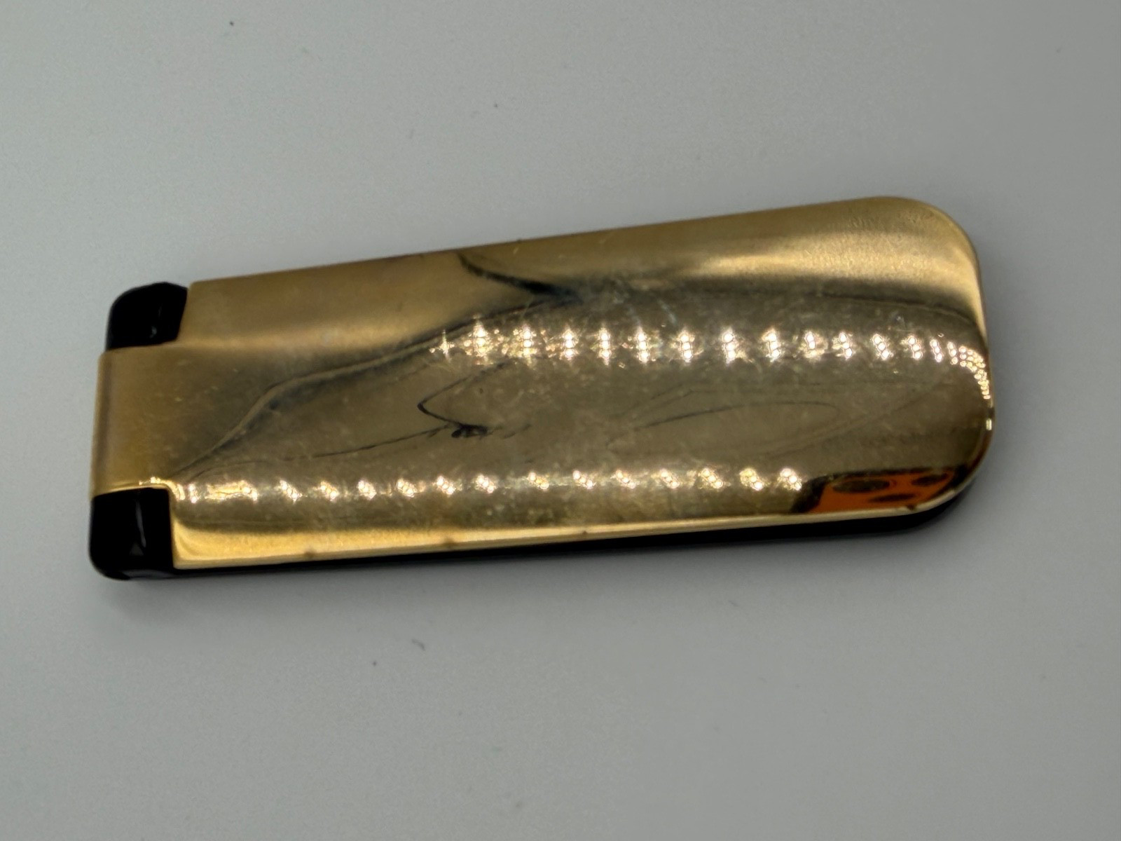 VINTAGE LINT BRUSH REMOVER FOR CLOTHES TRAVEL FOLDING 1980'S GOLD BLACK