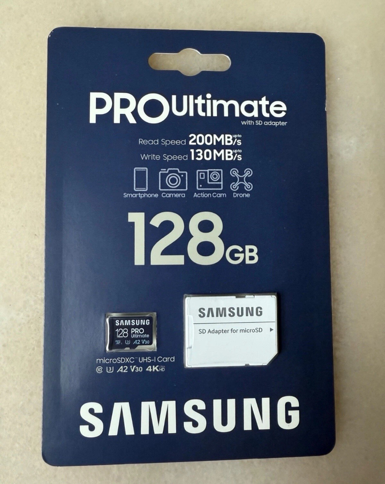Samsung Pro Ultimate and Adapter 128GB microSDXC Memory Card