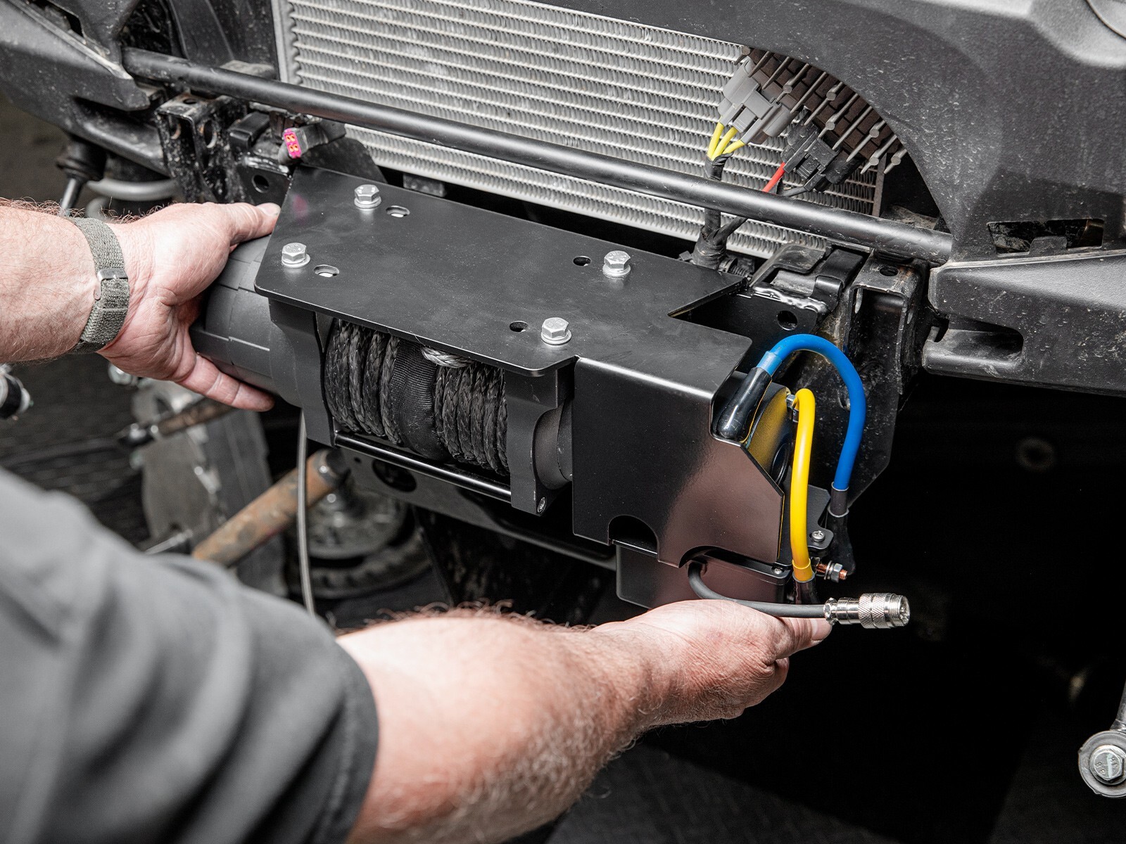 SuperATV Heavy Duty Ready-Fit Winch for Polaris Ranger 1000 - 6000 lb.