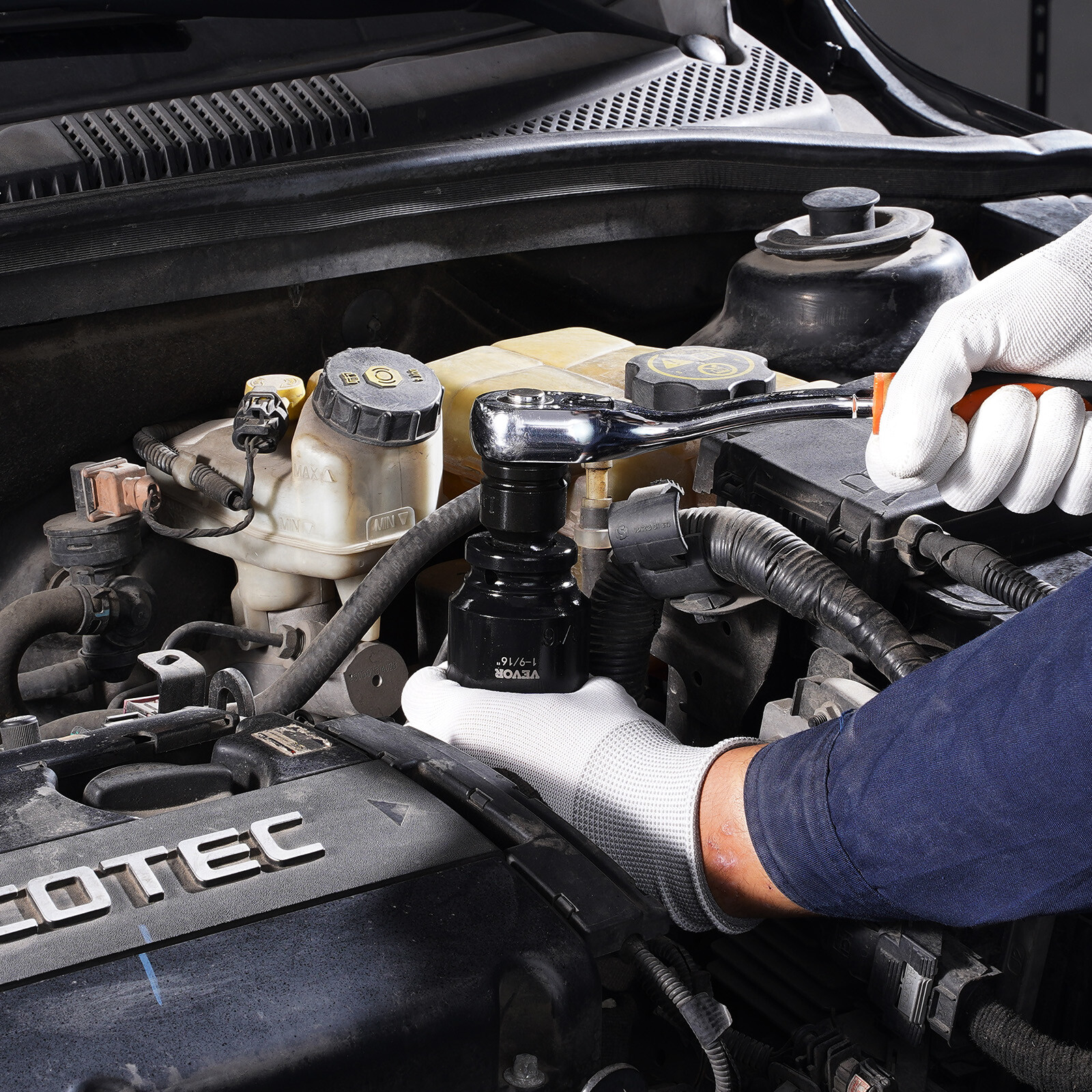 Impact Socket Set 29 PCs 3/4" Drive 6 Point SAE Master 3/4 inch - 2-1/2 inch