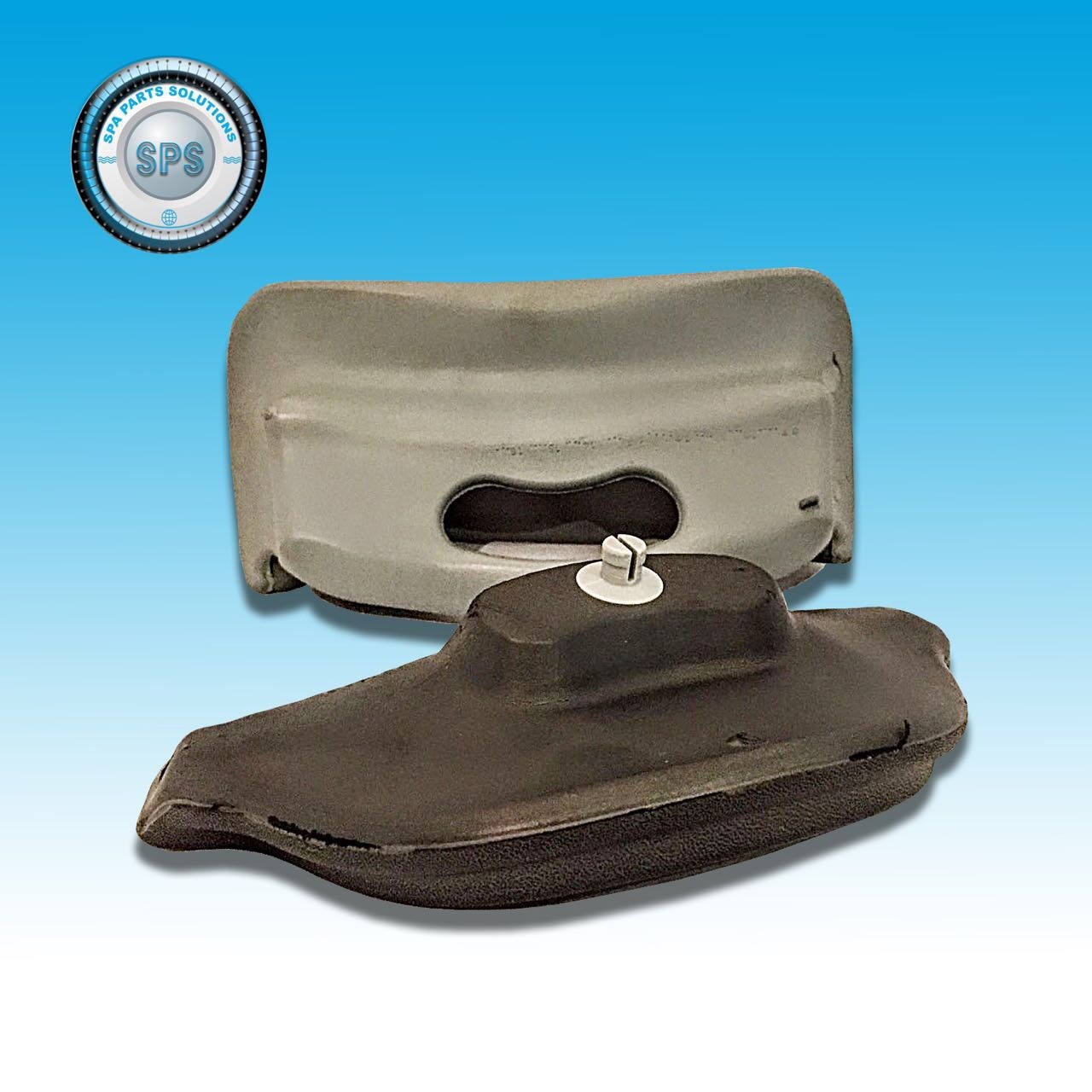 VITA SPA BY MAAX SPAS 2011+ ORIGINAL PILLOW LOUNGE ASSY 2 PART DARK CHARCOAL