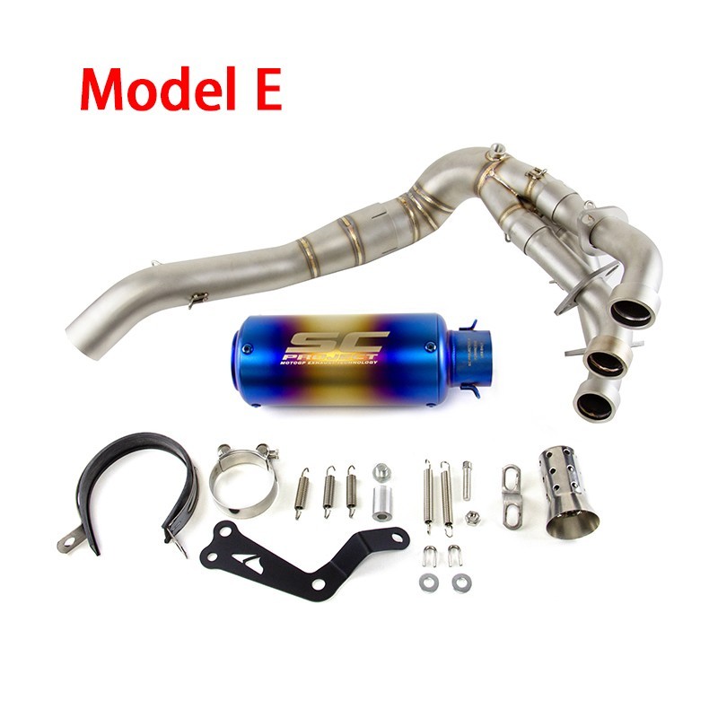 MT-09 2020-2025 for Yamaha MT-09 Exhaust Front Pipe Muffler Tips Whole System