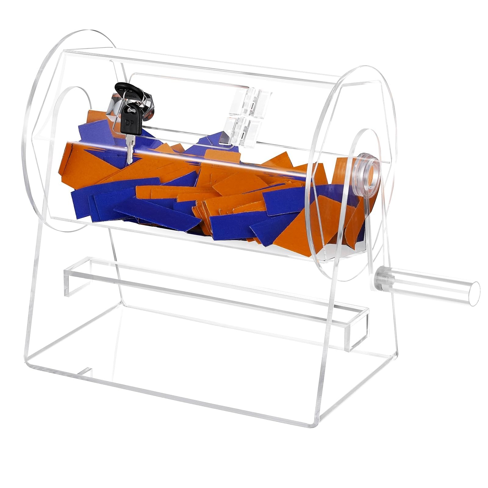 Acrylic Raffle Drum Raffle Ticket Spinner Clear Raffle Ticket Drum Spinner Ca...