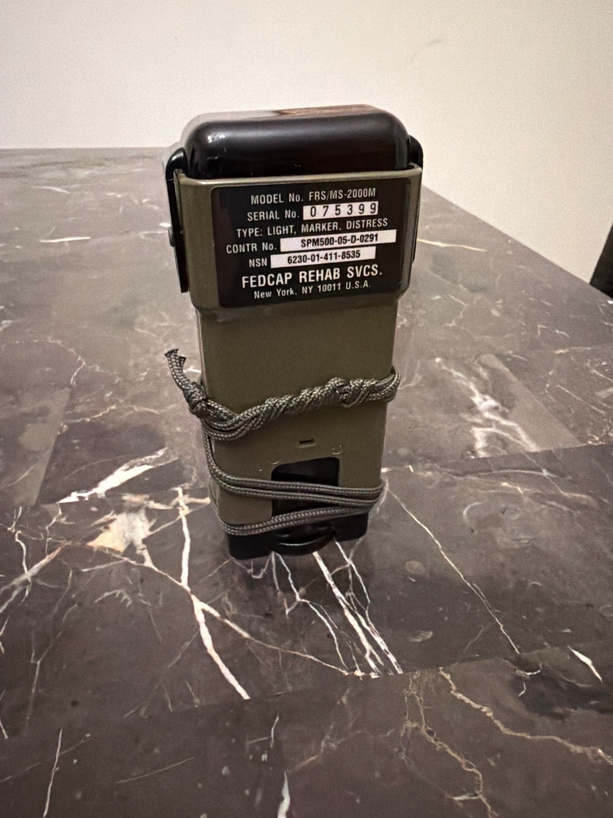 Authentic Military Strobe Light Distress Survival Signal Marker FRS/MS 2000M