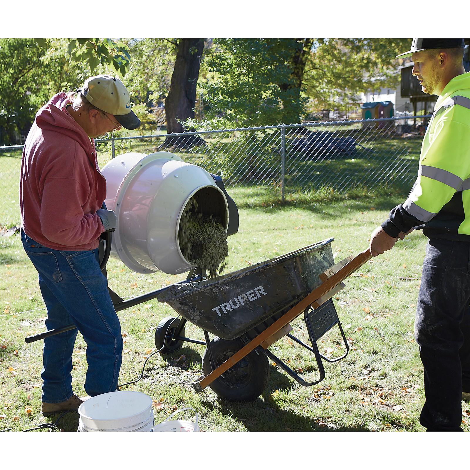 Klutch Electric Cement Mixer, 6 Cu. Ft. Drum, 3/4 HP, 120V Electric Motor