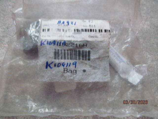 GENUINE BENDIX BA-921 AIR COMPRESSOR UNLOADER KIT K109119 in bag no box