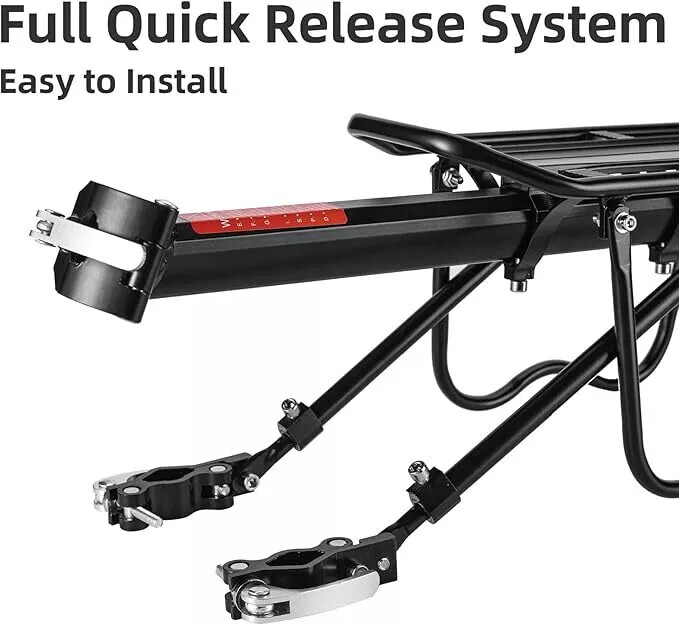 Bike Rear Carrier Rack Mountain Road Bicycle Bracket Cycle Luggage Cargo Holder