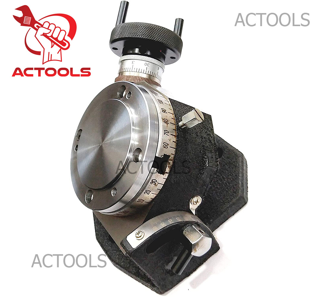 4" Inch Tilting Rotary Table With 100 mm Self Centering Chuck And Backplate USA