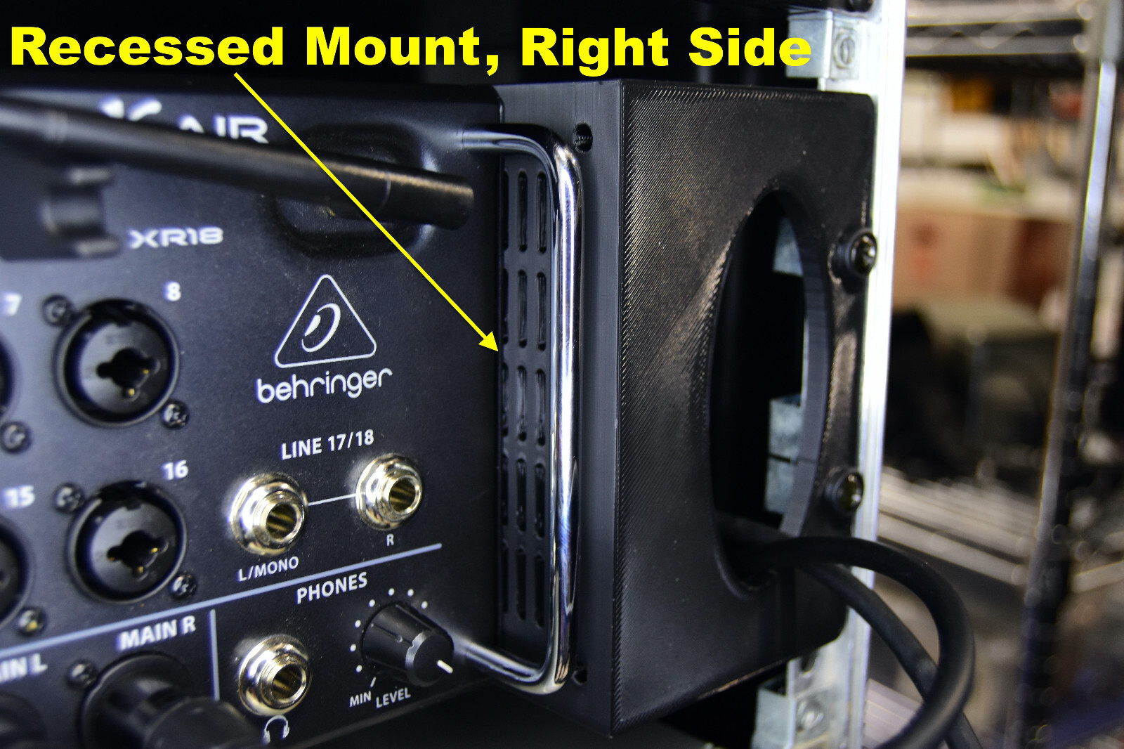 Improved - Rack Ears - Behringer XR16 XR18 SD16 & Midas MR16 MR18 Digital Mixers