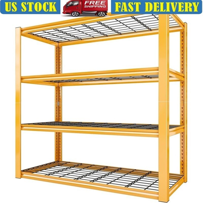Heavy Duty Garage Shelving 2240LBS Metal Storage Shelves 4 Tier Organizer Rack